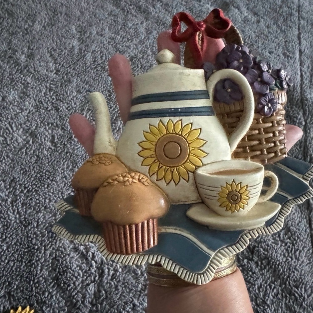 Decorative Baking Kitchen Wall Plaque Set - Rustic Ceramic Style - Picture 7 of 10
